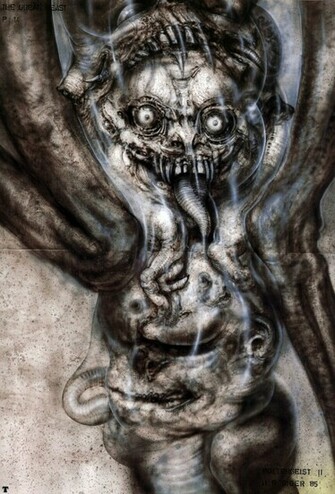 Pii The Great Beast P14 Science Fiction H R Giger Wallpaper Image