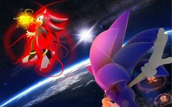 Sonic Vs Shadow Wallpaper By Sonicthehedgehogbg