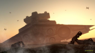 Crashed Star Destroyer By Agr1on