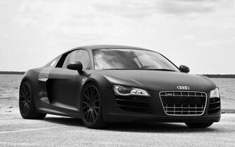 Audi R8 Black Wallpaper HD
