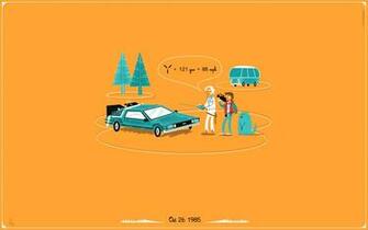 Back To The Future Dmc Delorean Orange Wallpaper Background