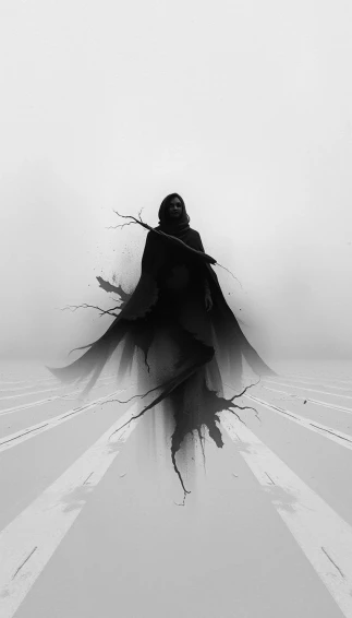 Sad Black And White Wallpaper
