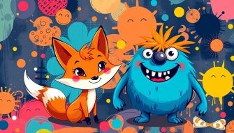 Fox And Monster Logo Wallpaper