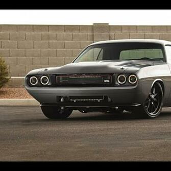 Dodge Challenger Roadster Shop Wallpaper Art