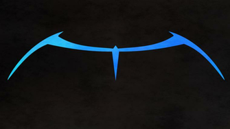 Nightwing Logo Wallpaper HD Classic Blue Wall V1