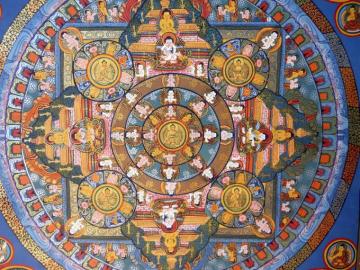Sublime Blue Buddha Mandala Tibetan Buddhist