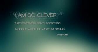 Quotes Funny Oscar Wilde Clever Wallpaper