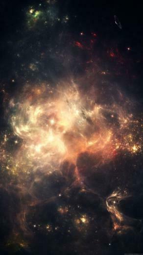 Space Planets Dark Nature Meteorites Clouds Android Wallpaper