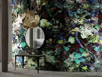 Wallpaper With Floral Pattern Breeze Foulard Collection By