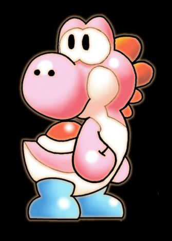 Pink Yoshi Sprite Remaster By Neppyneptune