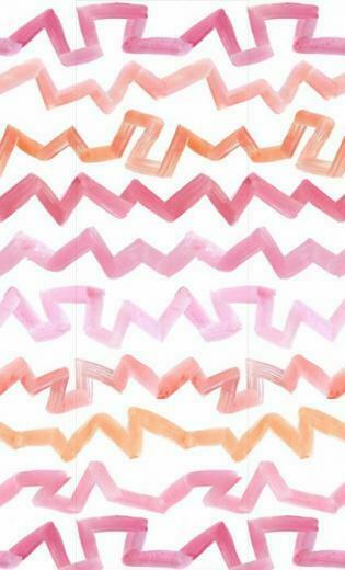 Sarah Ellison Pink Zig Zag Wallpaper