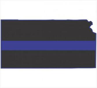Thin Blue Line Flag Kansas
