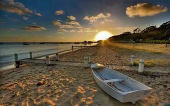 Beautiful Beach Sunset HD Wallpaper For Desktop