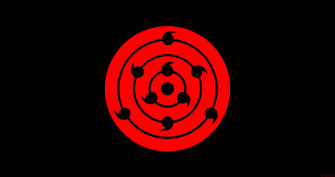 Rinne Sharingan Minimalist Anime Naruto 8k Ultra HD Wallpaper
