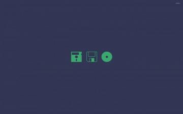 Floppy Disk Evolution Wallpaper Minimalistic