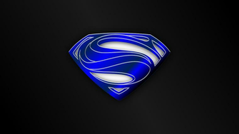 Man Of Steel Hope Symbol Blue Chrome Wallpaper By Pegbeard On