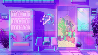 Purple Lofi Chill Wallpaper
