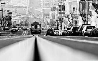 Black And White Cityscapes San Francisco Wallpaper