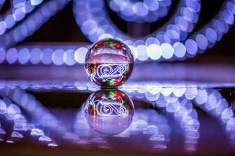 Ball Glare Reflection Marble Bokeh Wallpaper Background