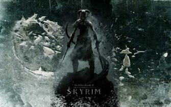 Wallpaper Elder Scrolls V Skyrim Female Dovahkin