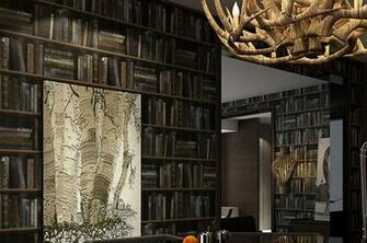 Retro Nostalgia Bookshelf Wallpaper Fake Bookcase Corridor Study