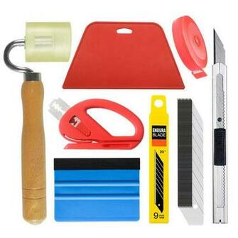 Wallpaper Smoothing Tool With Felt Squeegee Seam Roller For