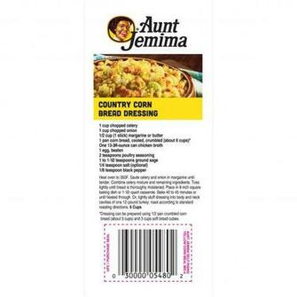 Image Result For Aunt Jemima Cornbread Dressing Recipe On Bag