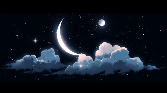 Aesthetic Moon Desktop Wallpaper