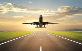 Flight Takeoff Wallpaper In Plane