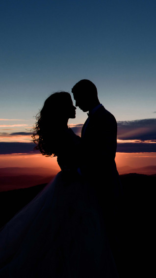 Wallpaper Sunset Love Romantic