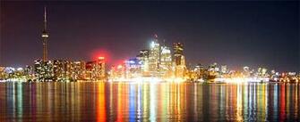 Toronto Night Skyline Wallpaper
