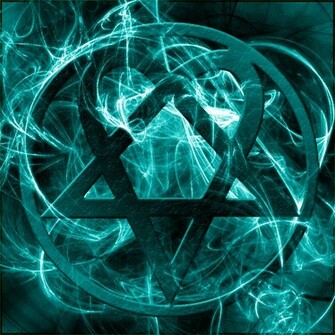 Blue Heartagram Wallpaper Him Photo