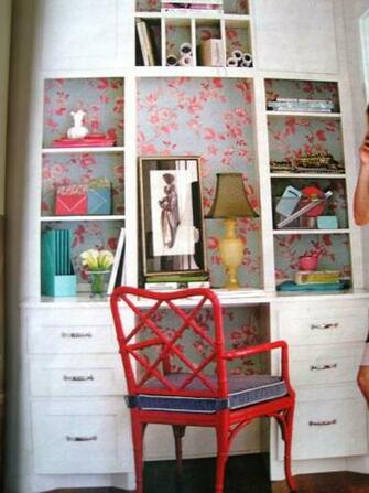 Wallpaper Back Of Cabinet Book Shelf Ideas For The Home