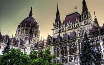 Parliament Building In Budapest Hungary HD Wallpaper Background