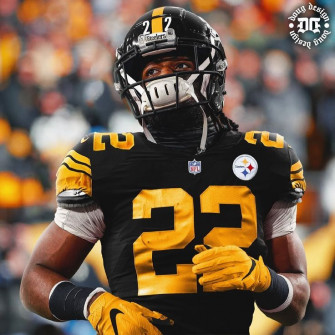Alabama Rb Najee Harris In A Steelers Uniform By Dougdesignfr