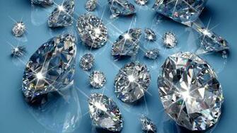 Wallpaper Diamonds 4k 5k Blue Light Shine Os