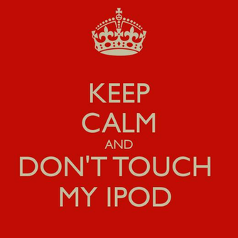 Keep Calm And Don T Touch My Ipod Carry On Image