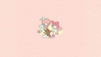 My Melody Wallpaper 4k Kuromi Sweet Piano