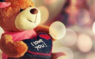Love You Teddy Bear Wallpaper HD