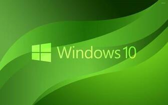 Text Logo On Green Waves Wallpaper Computer