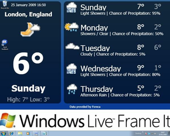 Windows Live Frameit And Rss Powered Desktop Slideshows