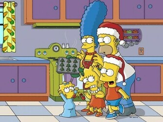 The Simpsons Christmas Wallpaper This Was A Simpson S