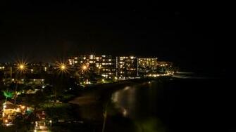 Hawaii Maui Kaanapali Beach At Night Wallpaper