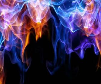 Galaxy S Amoled Wallpaper Red And Blue Fire