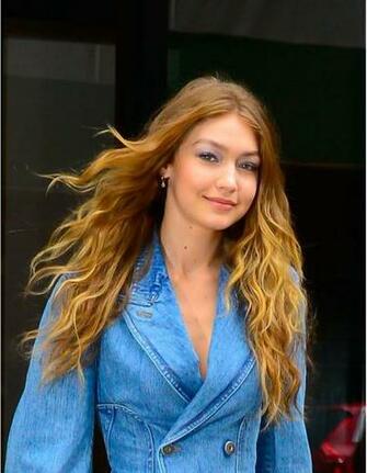 Id Es Coiffures Pour Cheveux Longs Piquer Gigi Hadid
