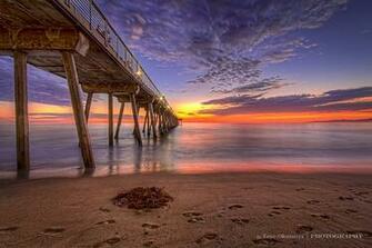 Hermosa Beach Sunset HD Wallpaper For Desktop Background