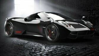 Pagani Huayra Supercar Black Wallpaper Widescreen