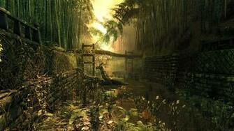 Fond D Cran Foret De Bambou En 3d My HD Wallpaper