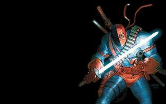 Dc Comics Deathstroke Black Background Wallpaper