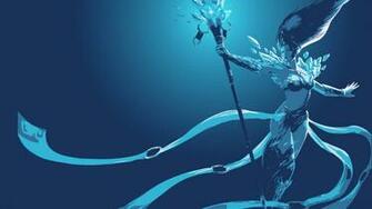Frost Queen Janna Minimalistic Lolwallpaper